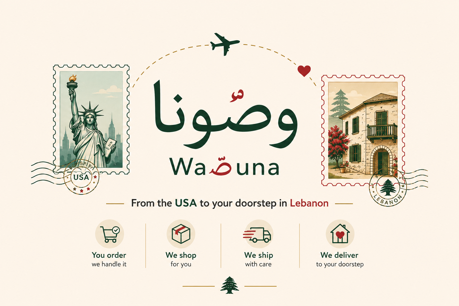 wassuna - From the USA to your doorstep in Lebanon